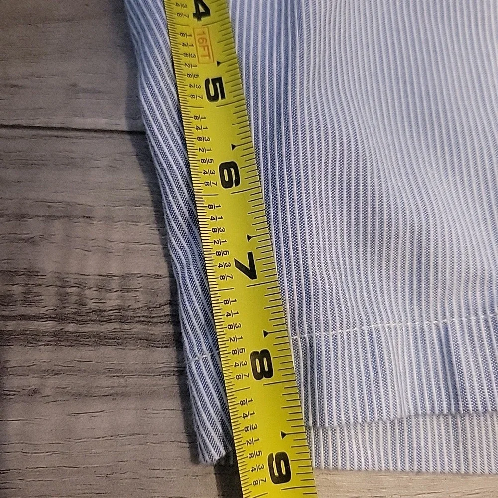 Peter Millar Shorts Mens 35 Blue White Strip‎ Chino Preppy Golf
